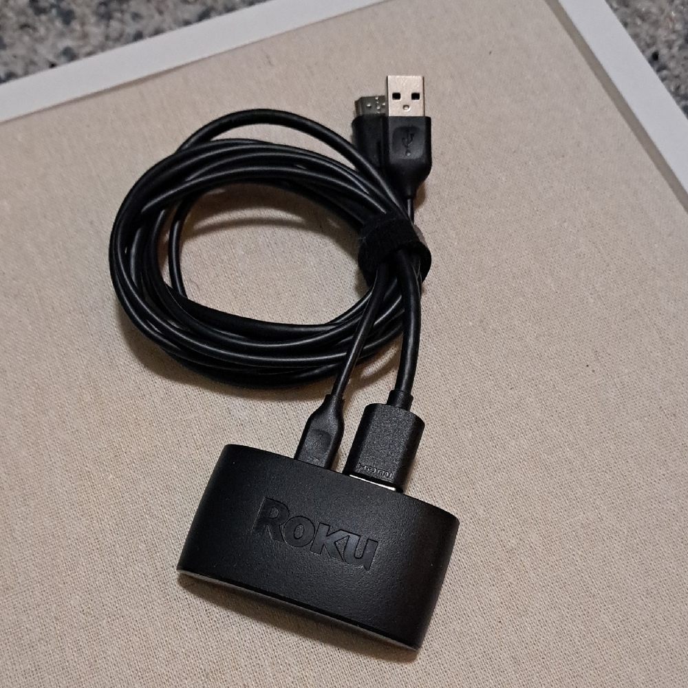Roku Black USB Charging Cable